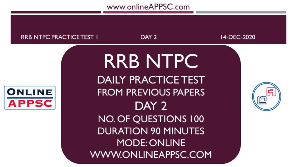RRB NTPC PRACTICE TEST DAY 2