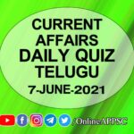 daily current affairs 7 june 2021
