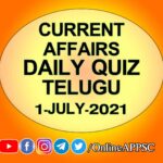 daily current affairs 1 july 2021